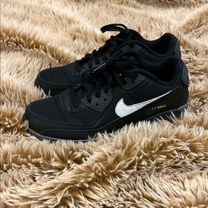 Nike Air Max Black with White with Grey Accent Sneakers Big Kid's